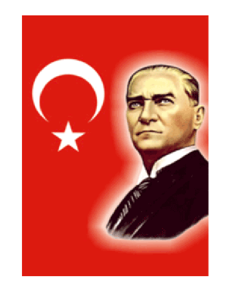 Türk Bayraklı Atatürk Poster - AP11
